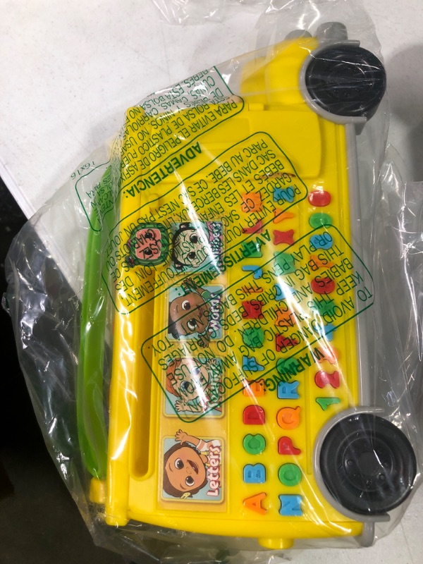 Photo 2 of CoComelon Musical Learning Bus, Number and Letter Recognition, Phonetics, Yellow School Bus Toy Plays ABCs and Wheels on the Bus, by Just Play