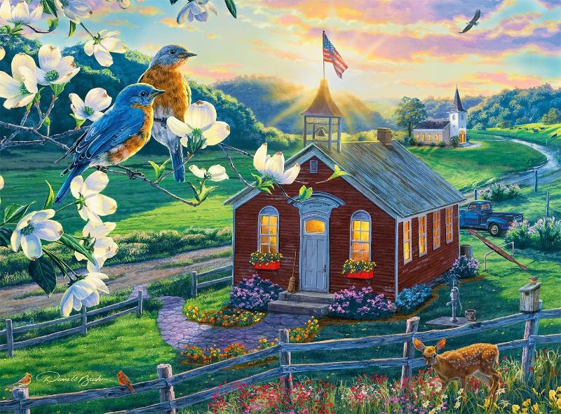 Photo 1 of Buffalo Games - Darrell Bush - School Days - 1000 Piece Jigsaw Puzzle