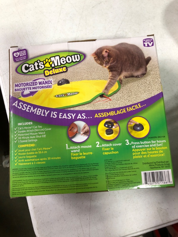 Photo 1 of Cat's Meow- Motorized Wand Cat Toy, Automatic 30 Minute Shut Off, 3 Speed Settings, The Toy Your Cat Can't Resist