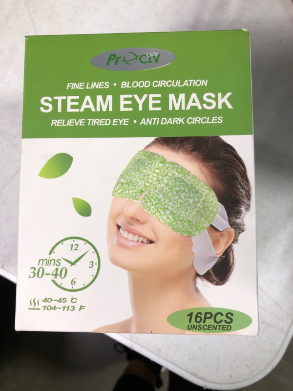 Photo 2 of 15 Packs Steam Eye Masks for Dry Eyes, SPA Warm Eye Mask, Relief Eye Fatigue Hot Sleep Eye Mask for Puffy Eyes Mask, Disposable Moist Heating Compress Pads for Sleeping- Unscented3