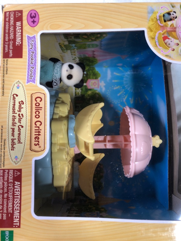 Photo 1 of Calico Critters Baby Star Carousel, Dollhouse Playset with Collectible Doll Figure