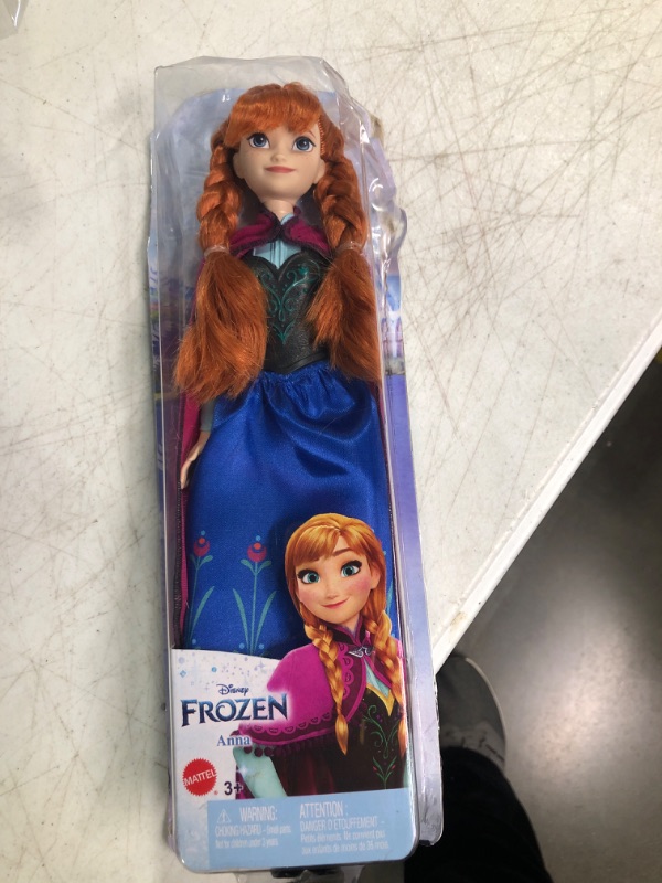 Photo 1 of Disney Frozen Anna Fashion Doll & Accessory, Signature Look, Toy Inspired by the Movie Disney Frozen Anna 1