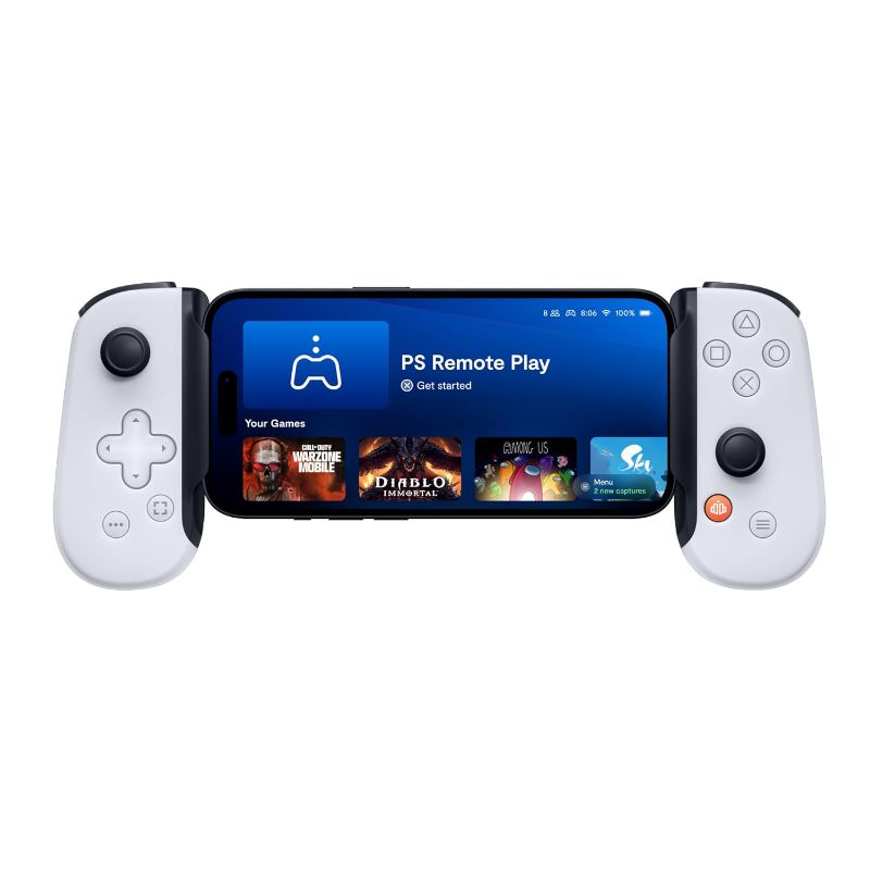 Photo 1 of BACKBONE One Mobile Gaming Controller for iPhone 15 Series - PlayStation Edition - 2nd Gen - Turn Your Phone into a Gaming Console - Play PlayStation, Xbox, Call of Duty & More **FOR APPLE** 