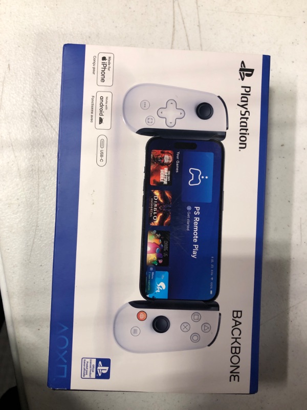 Photo 2 of BACKBONE One Mobile Gaming Controller for iPhone 15 Series - PlayStation Edition - 2nd Gen - Turn Your Phone into a Gaming Console - Play PlayStation, Xbox, Call of Duty & More **FOR APPLE** 