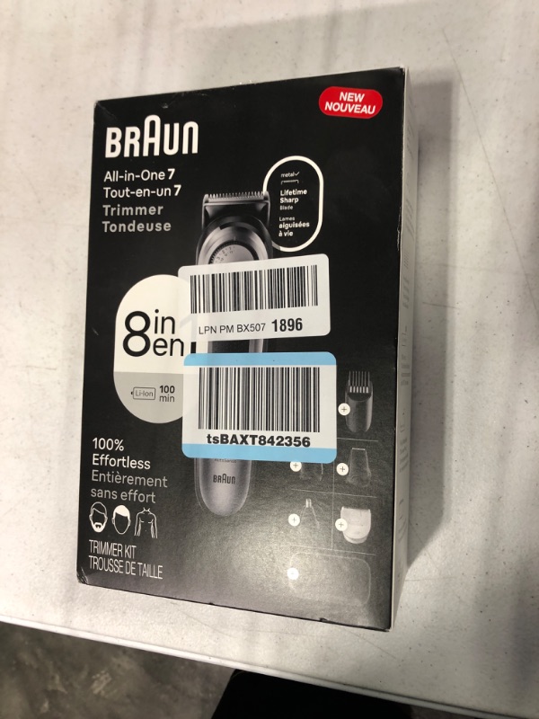 Photo 2 of Braun All-in-One Style Kit Series 7 7410, 8-in-1 Trimmer for Men with Beard Trimmer, Body Trimmer for Manscaping, Hair Clippers & More, Braun’s Sharpest Blade, 40 Length Settings, Waterproof Series 7, 8-in-1 Trimmer