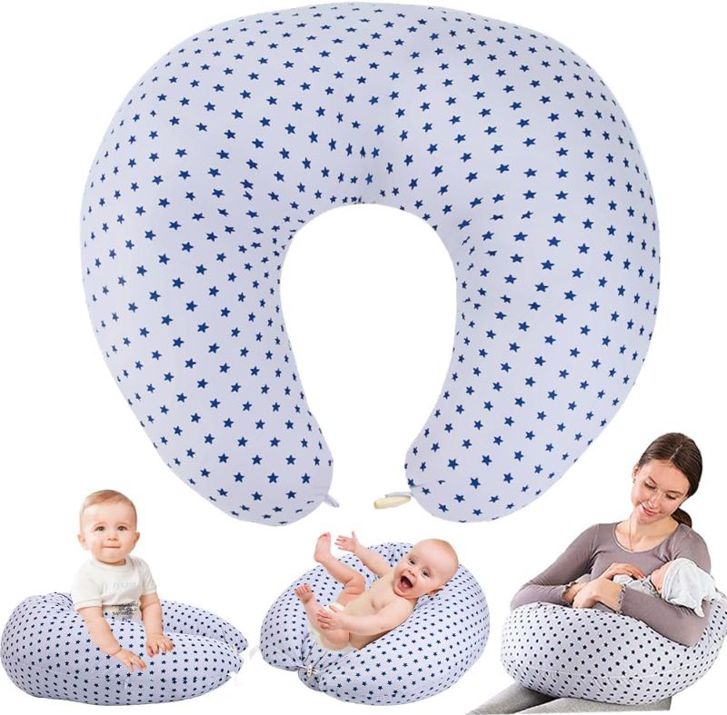 Photo 1 of Chilling Home Nursing Pillow for Breastfeeding, Baby Nursing Pillow for Newborn, Nursing Essentials for Bottle and Breastfeeding, Breast Feeding Pillows Support for Mom and Baby with Removable Cover