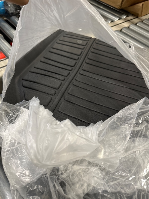 Photo 2 of BestEvMod for Rivian R1T R1S All-Weather Front Trunk Mat TPE Material Rubber Cargo Liner Compatible with Rivian R1T R1S 2022 2023 Accessories (Upper + Lower Layer)