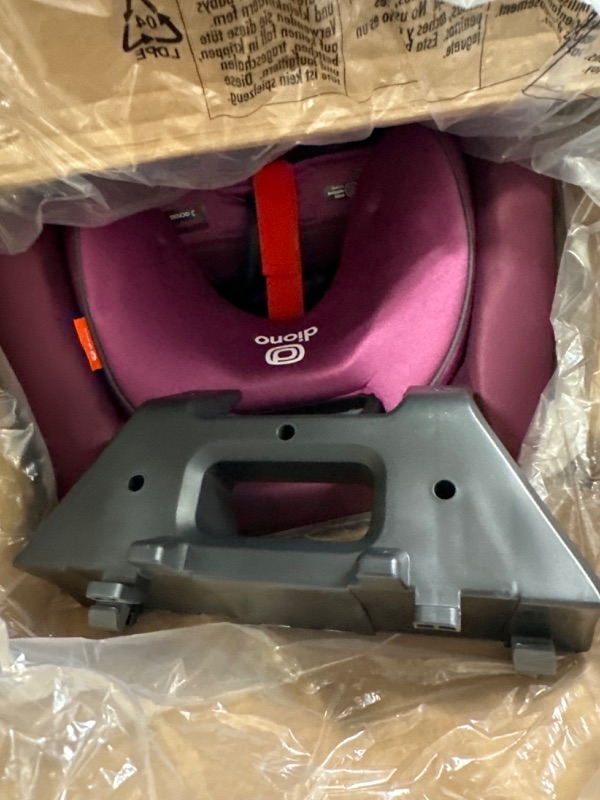 Photo 2 of Diono Radian 3R SafePlus, All-in-One Convertible Car Seat, Rear and Forward Facing, SafePlus Engineering, 10 Years 1 Car Seat, Slim Fit 3 Across, Purple Plum Purple Plum Radian 3R SafePlus Fits 3 Across Car Seat