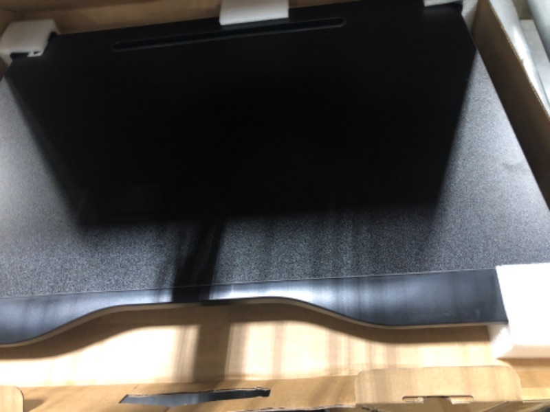 Photo 3 of Cooper Mega Table - Large Laptop Desk for Bed 24x17in | Portable Table Tray, Laptop Stand w/Built-in Tablet, Phone Slot, Storage Drawer, Couch/Sofa/Floor Desk (Black Onyx)