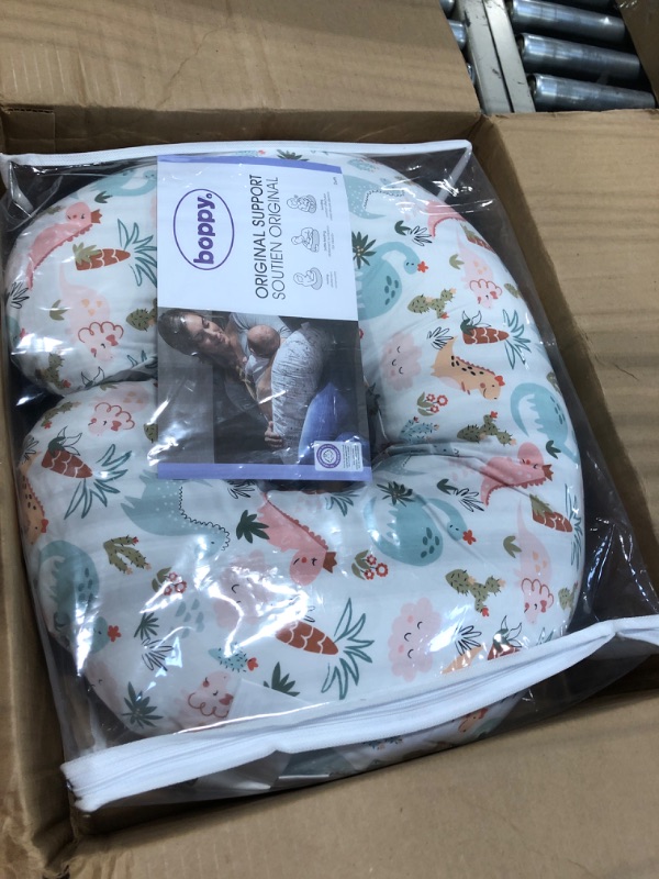 Photo 3 of Boppy Nursing Pillow and Positioner—Original | Blush Baby Dino | Breastfeeding, Bottle Feeding, Baby Support | with Removable Cotton Blend Cover