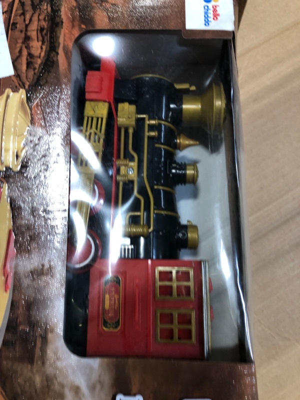 Photo 3 of BELLOCHIDDO Toy Train steam Engine Electric Train Sets for Kids Toys Birthday for 3 4 5 6 Year Old Boys Girls Yellow