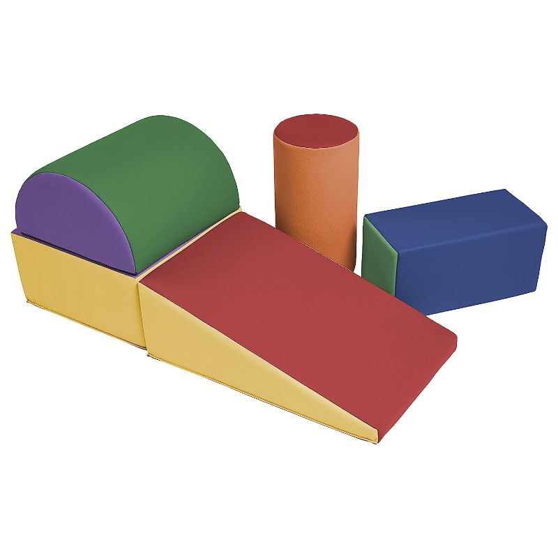 Photo 1 of ECR4Kids SoftZone Climb and Crawl Playset, Building Blocks, Assorted, 5-Piece
