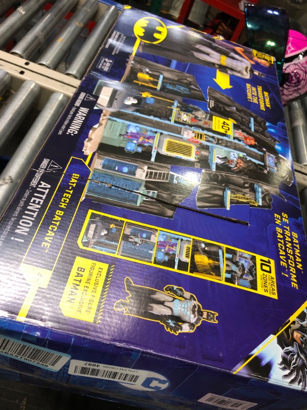 Photo 2 of DC Comics Batman, Bat-Tech Batcave, Giant Transforming Playset with Exclusive 4” Batman Figure and Accessories, Kids Toys for Boys Aged 4 and Up