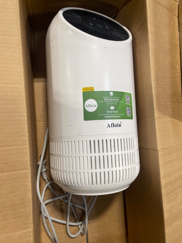 Photo 3 of **USED**FOR PARTS**Air Purifiers for Home - Afloia Air Purifiers for Home Large Room Up to 880 Ft², Efficient Filter Air Cleaner for Allergies, Remove 99.99% Pets Hair Odor Dust Smoke Mold Pollen, Fillo White