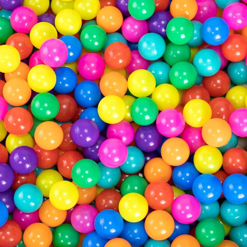 Photo 1 of 170 PCS Ball Pit Balls with Free Crush Proof Plastic Ball for Baby and Toddler -8 Bright Colors with Zip Storage Bag,Baby Pool Water Toys,Kiddie Pool