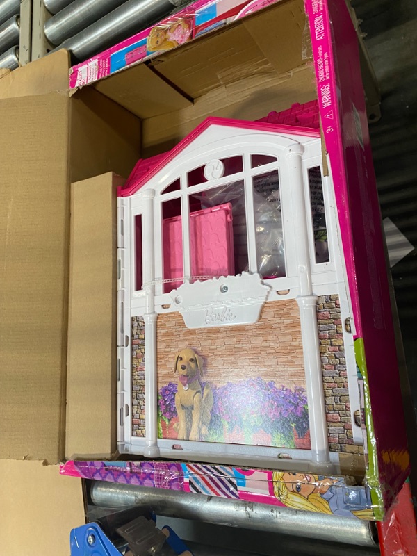 Photo 1 of Barbie Glam Getaway Portable Dollhouse, 1 Story with Furniture, Accessories and Carrying Handle, for 3 to 7 Year Olds