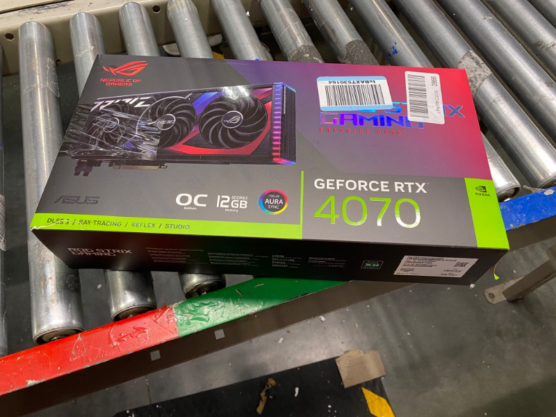 Photo 2 of ASUS ROG Strix GeForce RTX™ 4070 OC Edition Gaming Graphics Card (PCIe 4.0, 12GB GDDR6X, DLSS 3, HDMI 2.1, DisplayPort 1.4a) Overclocking ROG Strix RTX4070|OC