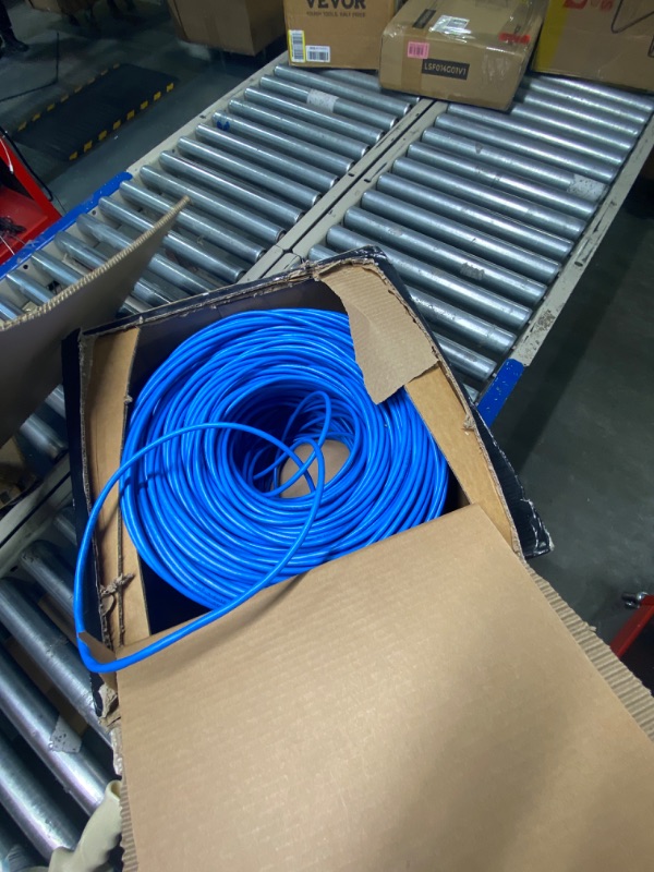 Photo 4 of CAT6 Plenum (CMP) Cable 1000FT | Network Analyzer Test Passed | 23AWG 4Pair, Solid 550MHz Network Cable 10Gigabit UTP, Available in Blue, White, Green, Gray, Black, Red & Yellow Color (Blue)