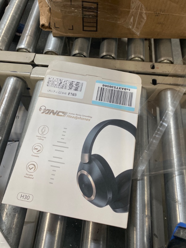 Photo 1 of Active Noise Cancelling Headphones, 100H Playtime Headphones Wireless Bluetooth, Bluetooth Headphones with Microphone, Over- Ear Wireless Headphones with Deep Bass,Fast Charging for Travel,Office,Home Black