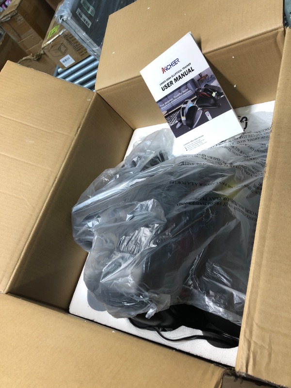 Photo 2 of **BRAND NEW NEVER BEEN OPENED** ANCHEER Under Desk Elliptical Machine, Pedal Bike Exerciser, Electric Under Desk Elliptical Machine Trainer with Built in Display Monitor Quiet & Compact Exercise Equipment for Home Office Gym navy Black