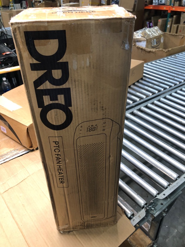 Photo 1 of **APPEARS NEW** Dreo Space Heater, 25" 11.5ft/s Fast Quiet Heating Portable Electric Heater with Remote, 3 Modes, Overheating & Tip-Over Protection, Oscillating Ceramic Heater for Bedroom, Office, and Indoor Use Standard Gold