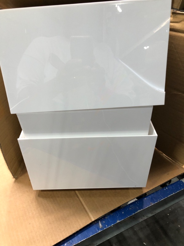 Photo 3 of **ONE HAS A CRACK SEE PICTURES** bRAND NEW HIIMIEI Buffet Risers, Food Risers for Buffet Table, Display Stand Shelf for Catering Dessert Collectibles Jewelry Figures Show, Acrylic Cube Display Nesting Risers with Hollow Bottoms 6PCS 8''x9''x10'' (8,9,10)"