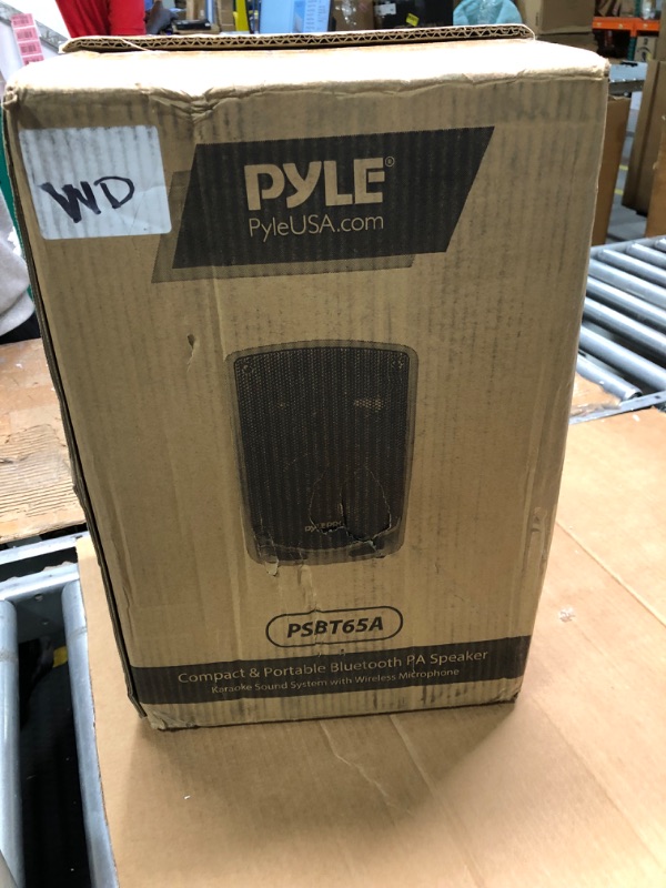 Photo 2 of **APPEARS NEW** Portable Bluetooth PA Speaker System - Indoor Outdoor Karaoke Sound System w/Wireless Mic, Audio Recording, Rechargeable Battery, USB/SD Reader, Stand Mount, for Party, Crowd Control - Pyle