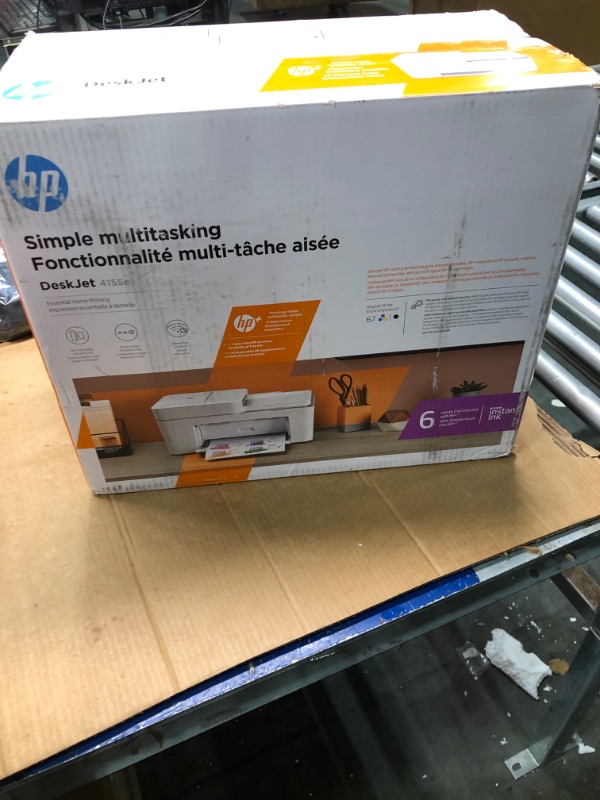 Photo 2 of HP DeskJet 4155e Wireless Color All-in-One Printer & 67XL Tri-Color High-Yield Ink Cartridge | 3YM58AN & 67XL Black High-Yield Ink Cartridge | 3YM57AN Printer + Tri-color Ink + Black Ink