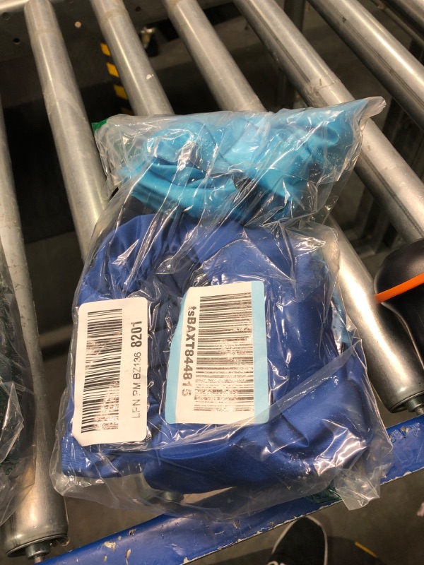 Photo 1 of 4Pcs Satin Bonnet Silk Bonnet, Hair Bonnet for Sleeping, Elastic Wide Band Silk Sleep Cap, Shower Cap Soft and Breathable Blue Series