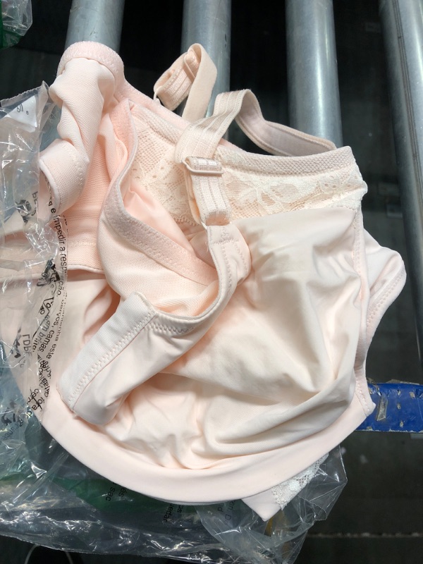 Photo 1 of Olga Cloud 9 Full-Figure Lace-Trim Minimizer Bra GI8961A 40DD Pink