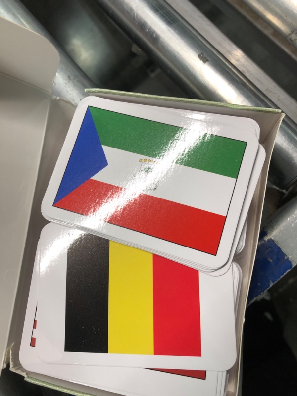 Photo 1 of 205 Countries of The World Flags Flash Cards for Education - Kids Geography Country Flashcards with Continent and Capital (2.5 x 3.5 in)