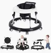 Photo 1 of Baby Walker Foldable with 9 Adjustable Heights, Baby Walkers and Activity Center for Boys Girls Babies 7-18 Months, Baby Walker with Wheels Portable