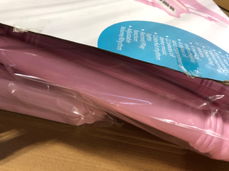 Photo 1 of 31 Keys Piano Keyboard Toy for Kids, Birthday Gift for 1 2 Year Old Girls?Pink Musical Piano Toy for Toddlers with Microphone and Stool