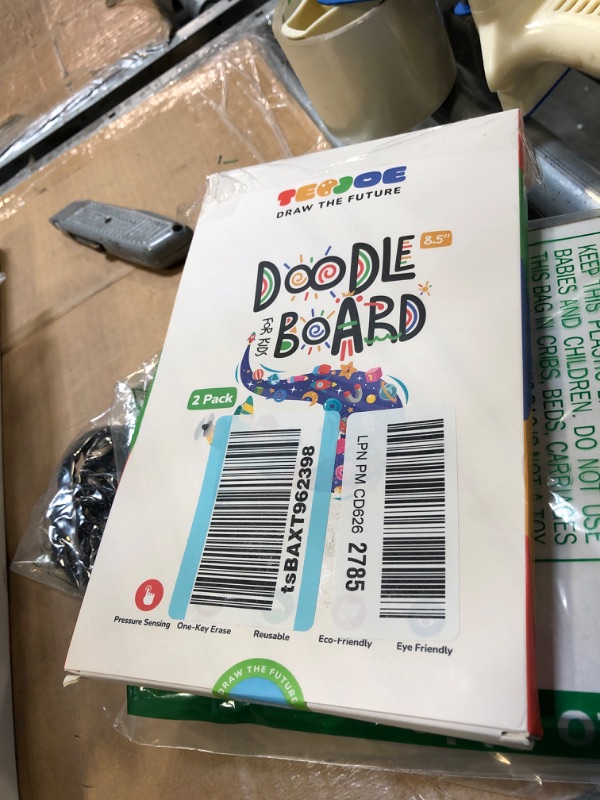 Photo 1 of TECJOE 2 Pack LCD Writing Tablet, 8.5 Inch Colorful Doodle Board Drawing Tablet for Kids, Kids Travel Games Activity Learning Toys Birthday Gifts for 3 4 5 6 Year Old Boys and Girls Toddlers 8.5in Blue Green