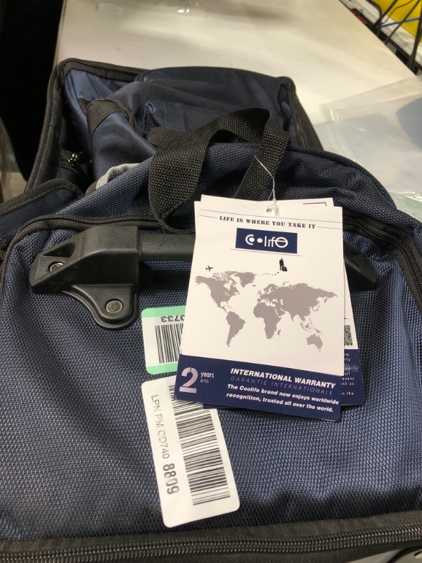 Photo 1 of Coolife Rolling Duffel Travel Duffel Bag Wheeled Duffel Suitcase Luggage 8 Pockets