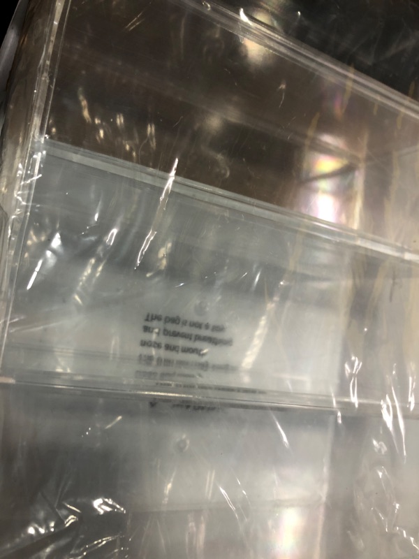 Photo 1 of ** DIVIDERS ONLY** mDesign Plastic Purse/Handbag Organizer - Closet Divided Storage for Bags, Clutches, Wallets, Wristlets - Space-Saving Bedroom and Cabinet Organization, Lumiere Collection - Clear 1 11 x 11 x 5