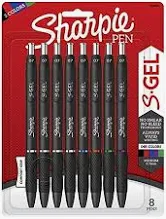 Photo 1 of SHARPIE S-Gel, Gel Pens, Medium Point (0.7mm), Assorted Colors, 8 Count & S-Gel, Gel Pens, Medium Point (0.7mm), Assorted Colors