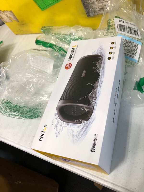 Photo 2 of ** FOR PARTS ** Bluetooth Speaker, EarFun UBOOM L Portable Speaker 28W Loud Stereo Sound, Rich Bass, IP67 Waterproof & Dustproof, Dual Pairing, Built-in Mic, Low Latency, Wireless Speaker for Party, Indoor & Outdoor