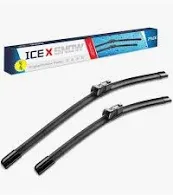 Photo 1 of 24"/19"Front Windshield Wiper Blades Replacement for VW Passat 2010-2006 Jetta 2010-2007 Eos 2014-2006 and More (Set of 2) Top Lock 19mm 24"+19"