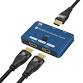 Photo 1 of CABLEDECONN HDMI 2.1 Switch 8K Bi-Directional Splitter 8K@60Hz 4K@120Hz 1440p@165Hz 1080P@240Hz 1in 2out 2in 1out High Speed 48Gbps eARC Converter Compatible with Xbox X PS5 Blue ¡­