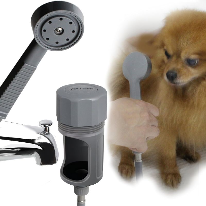 Photo 1 of 
YOO.MEE Pets Shower Attachment, Quick Connect on Tub Spout w/Front Diverter, Ideal for Bathing Child, Washing Pets and Cleaning Tub