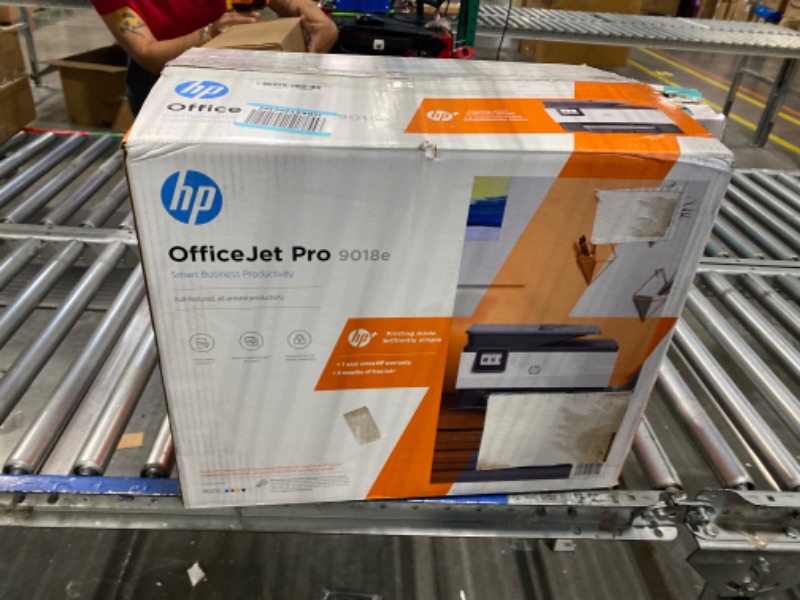 Photo 2 of HP OfficeJet Pro 9018e Wireless Color All-in-One Printer with Bonus 6 Months Instant Ink with HP+ (1G5L5A)