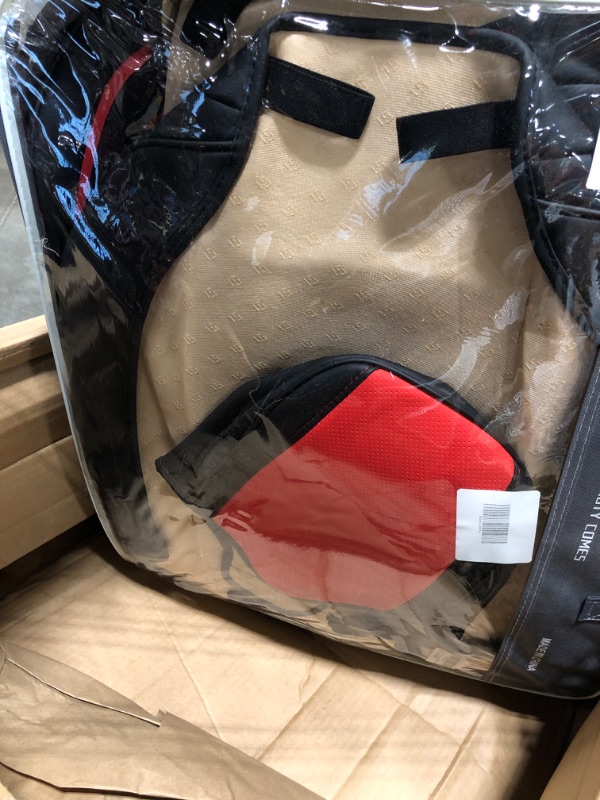 Photo 1 of Full Coverage Faux Leather Car Seat Covers Universal Fit for Most Cars,Trucks,Sedans and SUVs with Waterproof Leatherette in Automotive Seat Cover Accessories (Black and Red) Black and Red Full Set