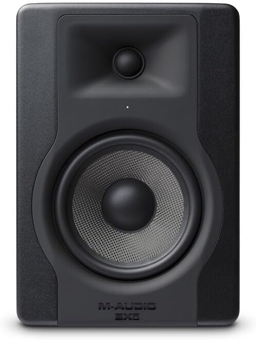 Photo 1 of M-Audio BX5 - 5 inch Studio Monitor Speaker for Music Production & Mixing with Acoustic Space Control, 100W 2 Way Active Speaker, Single,Black