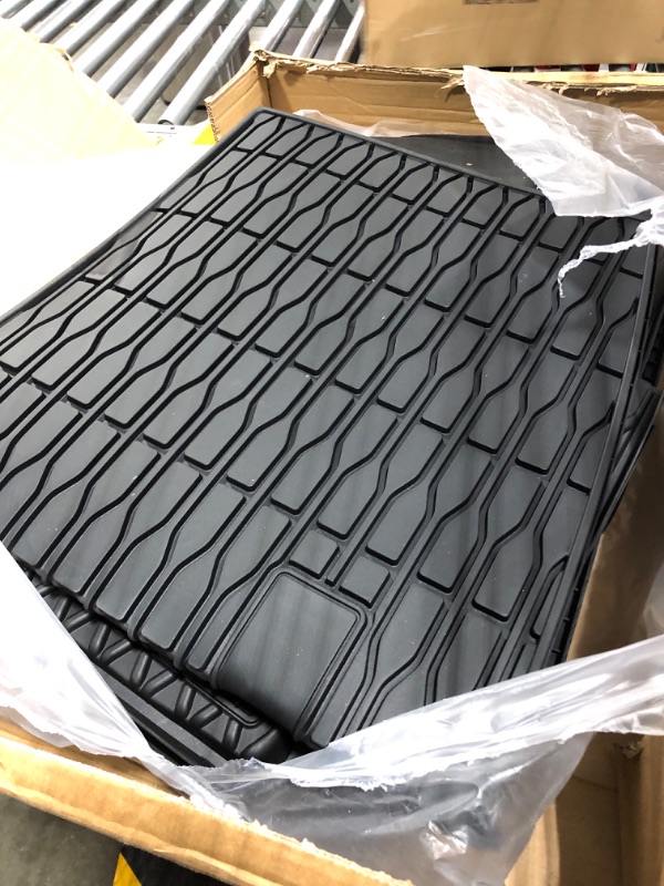 Photo 3 of KIWI MASTER Floor Mats & Cargo Liner Compatible for 2021-2023 Jeep Grand Cherokee L 3-Row All Weather Custom Fit Liners 82216152AC 82216149AC Floor Cargo Mats for Grand Cherokee L