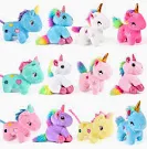 Photo 1 of 12Pcs Mini Plush Unicorn Stuffed Animals Unicorn Party Favor Bulk Toys Assortment 4.8" Inch Keychain for Goodie Bag Stocking Stuffers Pinata Fillers Kid Girl Birthday Party Favor Gift Carnival Prize