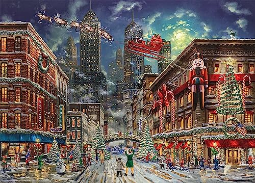 Photo 1 of Ceaco - Thomas Kinkade Christmas - Elf - 1000 Piece Jigsaw Puzzle, 8" L X 8" W