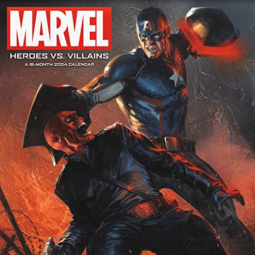 Photo 1 of 2024 Marvel Heroes Vs. Villains Wall Calendar