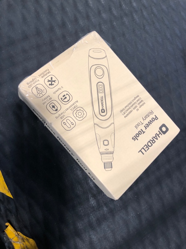 Photo 1 of HARDELL Cordless Rotary Tool, Upgrade 4V Pro Mini Rotary Tool Kit 18000 RPM with 74 Accessories, 3-Speed Multi-Purpose Rechargeable Rotary Tool for Sanding, Drilling, Engraving, Polishing, Crafting Orange-4v Pro