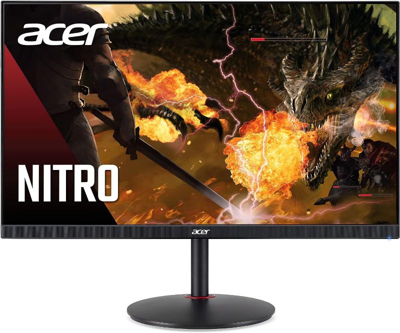 Photo 3 of Acer Nitro XV252Q Fbmiiprx 24.5" Full HD (1920 x 1080) IPS Gaming Monitor with AMD FreeSync Premium Technology | Up to 390Hz | Up to 0.5ms | 99% sRGB (2 x HDMI 2.0 Ports & 1 x Display Port)